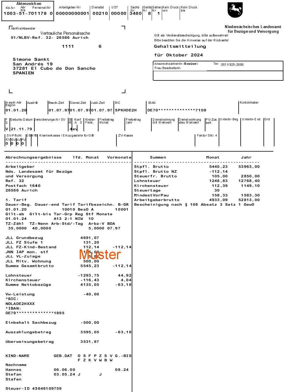 GEHALTSNACHWEIS MUSTER PDF